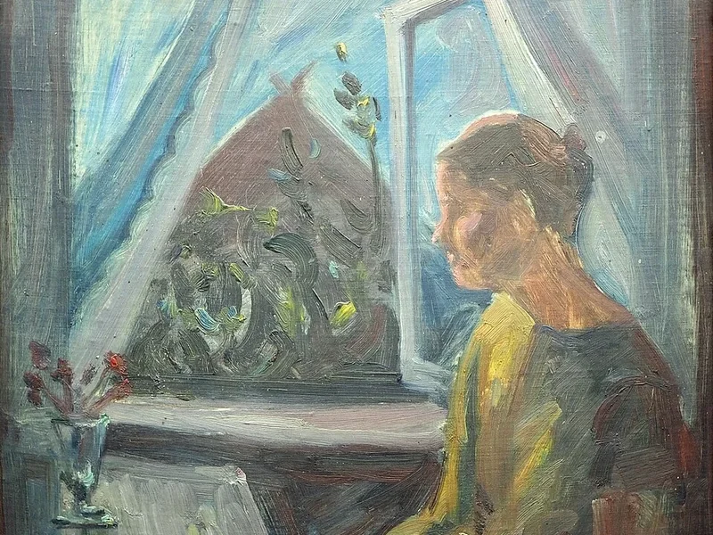 1893-Fritz Flebbe - Alla finestra